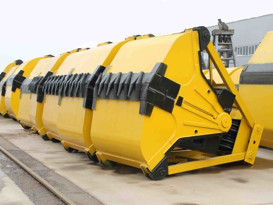 चार रोप मैकेनिकल क्लैमशेल क्रेन बकेट 0.5CBM ~ 45CBM हाई स्ट्रेंथ