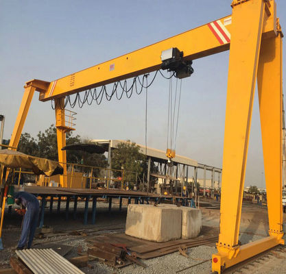 यूरोपियन स्टाइल सिंगल गर्डर गैन्ट्री क्रेन 1 - 500 टन फेम डीआईएन बीएस स्टैंडर्ड