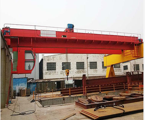 Q235 Q345 स्टील डबल गर्डर ओवरहेड क्रेन
