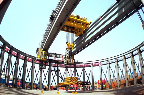 डबल गर्डर ओवरहेड न्यूक्लियर पोलर क्रेन सर्कल क्रेन 115t ~ 360t PLC नियंत्रण