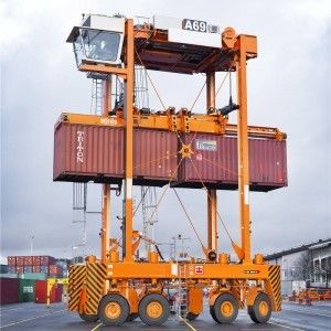 10t 15t पोर्टल कंटेनर गैन्ट्री क्रेन इलेक्ट्रिक रबर टायर A6 A7