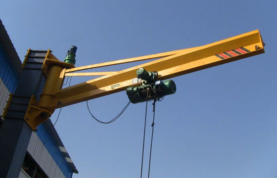 6 - 35m पोस्ट माउंटेड जिब क्रेन वर्कशॉप JIB क्रेन वायरलेस रिमोट मोटर चालित
