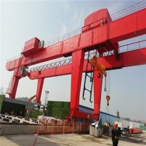 यू टाइप सबवे टर्न स्लैग हुक डबल गर्डर गैन्ट्री क्रेन 75t M6 आउटडोर