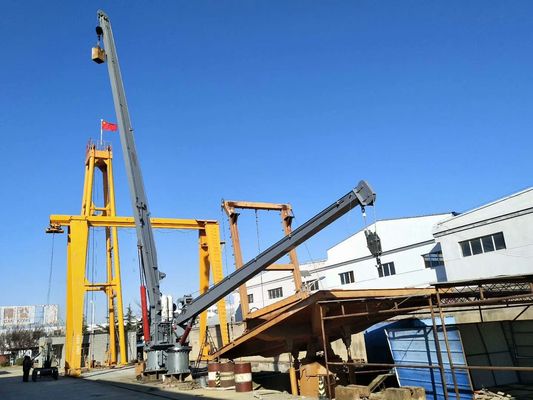 Q235B मरीन डेक क्रेन फिक्स्ड बूम क्रेन 3 - 30 मीटर वर्किंग रेडियस