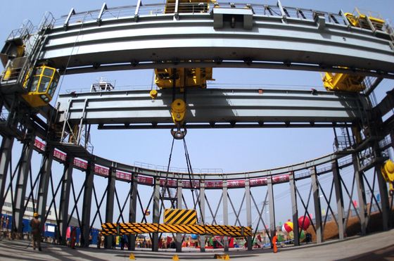 360 डिग्री रोटेशन औद्योगिक परमाणु ध्रुवीय क्रेन ओवरहेड आसान रखरखाव