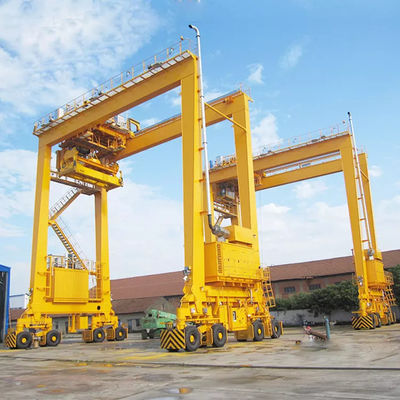 40t RTG रबर टायर्ड गैन्ट्री क्रेन क्वायसाइड कंटेनर गैन्ट्री क्रेन