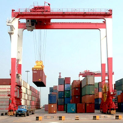 35t 40.5t पोर्टल कंटेनर गैन्ट्री क्रेन रबर टायर गैन्ट्री क्रेन A6 A7 A8