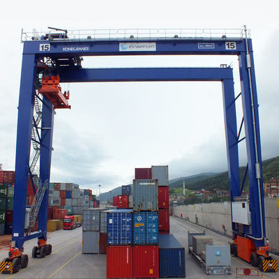 35t 40.5t पोर्टल कंटेनर गैन्ट्री क्रेन रबर टायर गैन्ट्री क्रेन A6 A7 A8