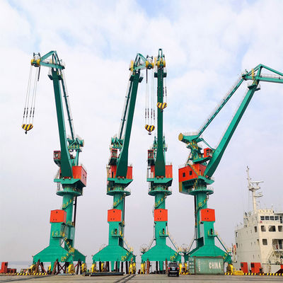 केबिन कंट्रोल 30ton हार्बर पोर्टल क्रेन डॉक जिब गैन्ट्री क्रेन फोर लिंक टाइप