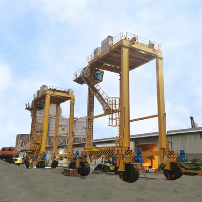30t 40.5t पोर्टल कंटेनर गैन्ट्री क्रेन रबर टायर A6 A7 A8
